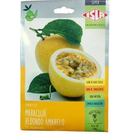 SEMENTE ISLA DE MARACUJÁ REDONDO AMARELO 1,20 G