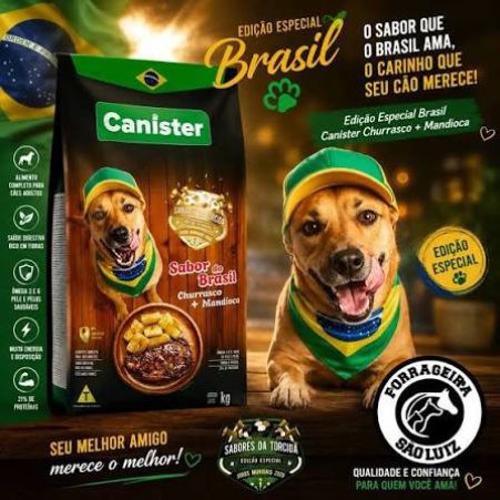 RAÇÃO CANISTER SABORES DO BRASIL 15 KG