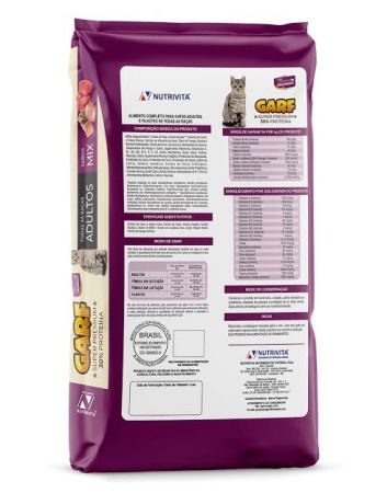 Ração Garf para gatos adultos. 10 Kg
